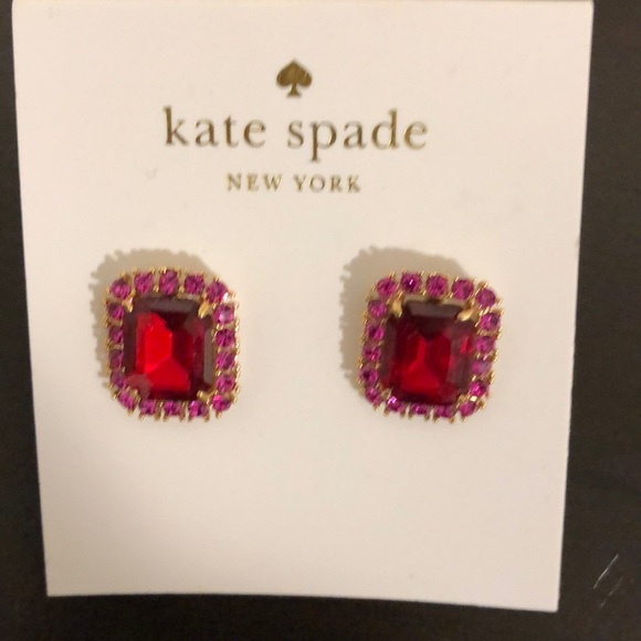 NWT- kate spade ♠️ “Bright Ideas” fuchsia Earrings